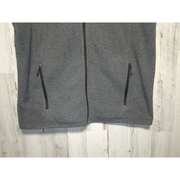 Eddie Bauer Mens Jacket Extra Large XL Gray Fleece Vest Full Zip Sleeveless - Picture 2 of 8